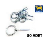 Arslan Mamulleri Metrik 6 ( M6 ) Halkalı Civata 50 Adet