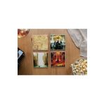 Arslart Atölye Yüzüklerin Efendisi Temalı Bardak Altlığı 4’lü Set Doğal Taş (10x10 cm)