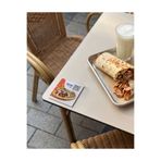 arslart Pleksi QR Menü 8x8 cm Masa Üstü QR Kod Menü, Kafe Restoran QR Menü, Kişiye Özel Tasarım 10 Adet dese