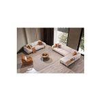 Arsline design Mira Bohem 3 Lü Set Köşe Takimi Kanepe Berjer Krem