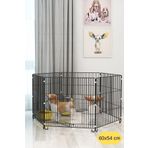 Arspolo Katlanır Metal Köpek Oyun Alanı , Evcil Hayvan Oyun Alanı , Köpek Çiti , Tavşan Çiti 60X54 cm