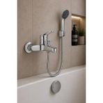 Arsu Kumru Banyo Bataryası Pirinç Krom Banyo Bataryası 01-0001