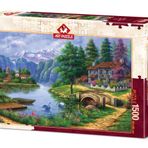 Art 1500 Parça Göl Köy Puzzle