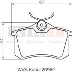 Art Arka Fren Balatası Vw Golfııı-Iv Audı A1-A3-A4-A6-A8 Seat Cordoba Leon Toledo Ibıza Renault Fluence Megane Skoda-Peugeot-Cıtroen-Ds4 (1 Tk )