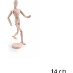 Art & Art Ahşap Model Mankeni İnsan Figürü 14 cm.