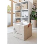 Art Bee Jüt Dolap İçi Organizer Takı, Makyaj, Banyo, Ofis Düzenleyici Saklama Kutusu 20x20x20 cm