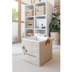 Art Bee Jüt Dolap İçi Organizer Takı, Makyaj, Banyo, Ofis Düzenleyici Saklama Kutusu 30X30X30 cm