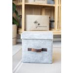 Art Bee Keçe Dolap Içi Organizer Takı, Makyaj, Banyo, Ofis Düzenleyici Kapaklı Saklama Kutusu 25X25X25 cm