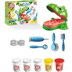 Art Craft Fırsat Oyuncak Dino Dişçi Oyun Hamuru Set Frsdino - Renkli