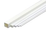Art Elegant Plastik Kare Çıta İçi Boş 5x5mm 50cm 10lu