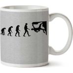 Art Hediye 01 Evolution Of Man By Amisdelamer Iki Tarafı Baskılı Kupa Bardak