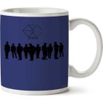 Art Hediye 01 Exo Exodus Silhouette Iki Tarafı Baskılı Kupa Bardak