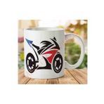 Art Hediye 1-1145 Moto Racing Motorsiklet İki Tarafı Baskılı Kupa Bardak