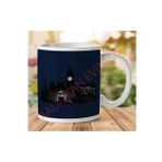 Art Hediye 1-1348 Doctor Who London Silhouette Tardis İki Tarafı Baskılı Kupa Bardak