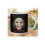 Art Hediye 1-1476 Jigsaw Saw Clown Headjpeg İki Tarafı Baskılı Kupa Bardak