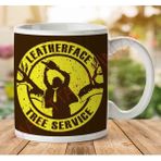 Art Hediye 1-1504 Leatherface Tree Service Texas Chainsaw Massacrejpeg İki Tarafı Baskılı Kupa Bardak
