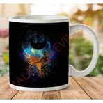Art Hediye 1-1791 Droid Art R2D2 and C3PO Powder Splash Star Wars İki Tarafı Baskılı Kupa Bardak