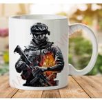 Art Hediye 1-2309 Call of Duty Game İki Tarafı Baskılı Kupa Bardak