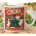 Art Hediye 1-390 Retro Cinema İki Tarafı Baskılı Kupa Bardak