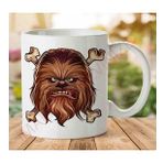 Art Hediye 1-948 Chewbacca Star Wars İki Tarafı Baskılı Kupa Bardak