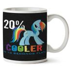 Art Hediye 20 Cooler In 10 Seconds Flat Unicorn Iki Tarafı Baskılı Kupa Bardak