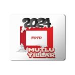 Art Hediye 2024 Mutlu Yıllar Foto Yazı 23x19 cm Mouse Pad