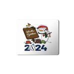 Art Hediye 2024 Mutlu Yıllar Kardan Adam Tabela 23x19 cm Mouse Pad