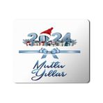 Art Hediye 2024 Mutlu Yıllar Yılbaşı Şapkası 23x19 cm Mouse Pad