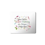 Art Hediye 2024 Yeni Yılda Saglık Mutluluk Huzur Konfeti 23x19 cm Mouse Pad
