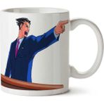 Art Hediye Ace Attorney Karakter Işte Orası Iki Tarafı Baskılı Kupa Bardak