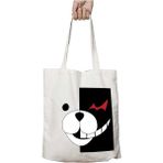Art Hediye Anime Danganronpa İki Taraflı Yıkanabilir Bez Çanta Kadınlar İçin Şık Tasarım ve Kalıcı Materyal
