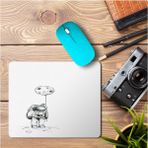 Art Hediye Astronot Uzay Uçan Balon Baskılı 23x19 cm Mouse Pad