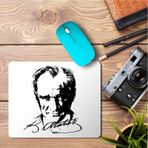 Art Hediye Atatürk Portre İmza Baskılı 23x19 cm Mouse Pad