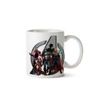 Art Hediye Avengers Iron Man Captain America Thor Iki Tarafı Baskılı Kupa Bardak