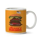 Art Hediye Benny's Burgeri İki Tarafı Baskılı Kupa Bardak