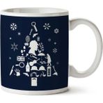 Art Hediye Breaking Bad Christmas Tree Silhouette White Iki Tarafı Baskılı Kupa Bardak