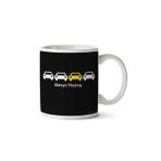 Art Hediye Cabin Pressure - Always Playing Yellow Car Sarı Araba Her Zaman Oynuyorum Iki Tarafı Baskılı Kupa Bardak