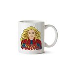 Art Hediye Captain Marvel Zara Larson Baskılı Kupa Bardak
