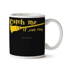 Art Hediye Catch Me If You Can Wizard Broomstick Magic! Iki Tarafı Baskılı Kupa Bardak