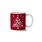Art Hediye Christmas Tree Deadpool Iki Tarafı Baskılı Kupa Bardak