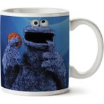 Art Hediye Cookie Monster Kurabiye Canavar İki Tarafı Baskılı Kupa Bardak