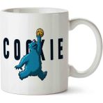 Art Hediye Cookie Monsters Kurabiye Canavarı Basketbolcu İki Tarafı Baskılı Kupa Bardak