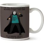 Art Hediye Death Eater Hermione Text Iki Tarafı Baskılı Kupa Bardak