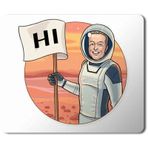 Art Hediye Elon Musk Telegram Astronot Baskılı 23x19 cm Mouse Pad