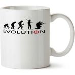 Art Hediye Evolution Military Asker'in Evrimi İki Tarafı Baskılı Kupa Bardak