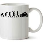 Art Hediye Evolution Motorcycle Motorsiklet Evrimi İki Tarafı Baskılı Kupa Bardak