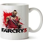 Art Hediye Far Cry 3 Vaas İki Tarafı Baskılı Beyaz Kupa