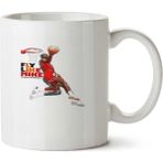 Art Hediye Fly Like Mike Uçan Mike İki Tarafı Baskılı Beyaz Kupa
