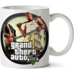Art Hediye Grand Theft Auto San Andreas Gta 5 İki Tarafı Baskılı Kupa Bardak
