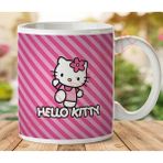 Art Hediye Hello Kitty İki Tarafı Baskılı Kupa Bardak
